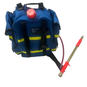 Heavy Duty Fire Water Gun 1.2MPa Max 12.5m Electric Range Lightweight Phosphate Battery Portable Firefighter Equipment Fire Gun