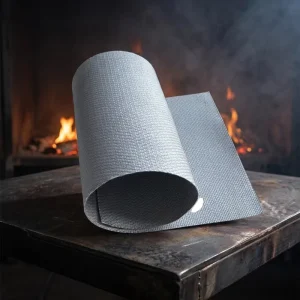 Heavy Duty PU Coated Fiberglass Fabric Fireproof Waterproof Thermal Insulation Cloth for Equipment Protection Cutting Cutting