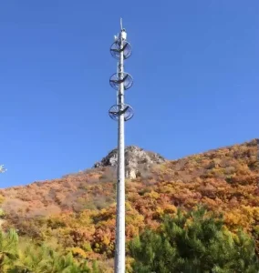 Heavy Duty Steel Single Tube Tower High Capacity for Multi Carrier Equipment Hot Dip Galvanized Customizable Height 10-60m Urban