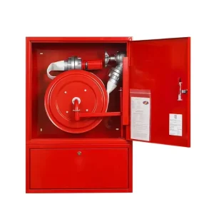 Heavy-Duty Wall-Mounted Fire Hose Reel Cabinet High-Pressure Flexible Water Hose Firefighting Equipment Accessory