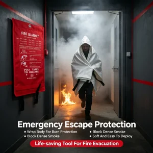 Heavy Duty Woven Fiberglass Fire Resistance Welding Blanket Cutting Service Heat Protection 1100 Customizable Sizes Colors