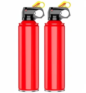Heguang 2 Pack Fire Extinguisher Automotive Engine Compartment Mounting Bracket Aluminum High Carbon Steel Class B Extinguishing