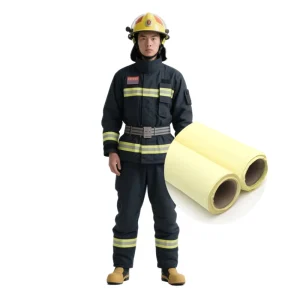 High Abrasion Resistant Check Pattern Flame Retardant Fabric for Heavy Labor Safety Suit