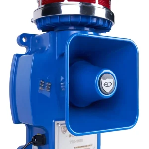 High Decibel Industrial Fire Horn Siren with Adjustable Volume Audible and Visual Alarm System for Outdoor Use