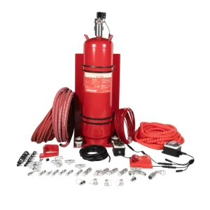 High-Efficiency Automatic Fire Suppression System with Truck Fire Extinguishers
