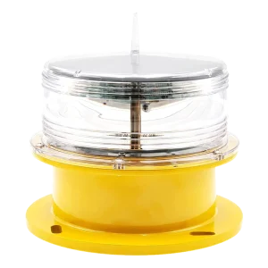 High Efficiency Solar Marine Lantern 360° Visibility 100K Hours LED Life Solar Powered Beacon Marine Safety Light