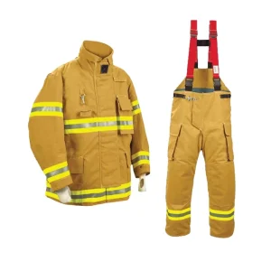 High Performance Firefighter Suit with Reflective Tapes Aramid Turnout Gear for Water Proof Fire Fighting Protection