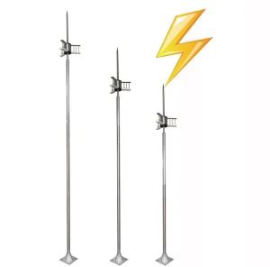High Performance Lightning Conductor Stainless Steel Air Terminal ESE Lightning Rod for Construction Industry