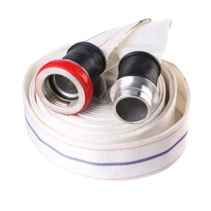 High Pressure 12kgs Fireman Water Pipe Flexible Fire Fighting Canvas Hose with Quick Couplings Firefighting Equipment Accessory