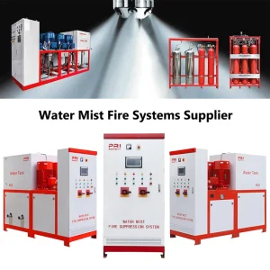 High Pressure Pump Type Automatic Water Mist Fire Suppression Systems From Manufacturer for Data Center Power Station