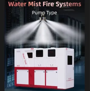 High Pressure Pump Type Water Mist Fire System for IT Telegram Industry