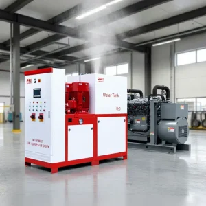 High-Pressure Water Mist Efficient Fire System For Diesel Generator Rooms