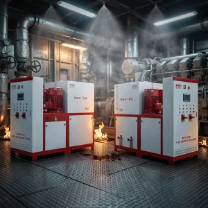 High Pressure Water Mist Fire Suppression System for Ship Engine Pump Rooms Cargo Storage Compartments Tunnel Equipment