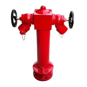 High Quality British Style DN100 Ground Outdoor Fire Hydrant Wet Barrel Pillar Hydrant 2 Way Accessory Firefighting Equipment