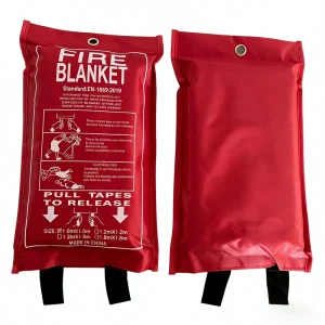 High Quality Fire Resistant Fiberglass Soft Bag Fire Blanket 6FT X 4FT White or Custom Color Emergency Fire Protection