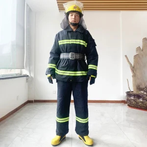 High Quality Low Price Meikang MKF 04 Aramid Firefighter Fire Fighting Suit EN469 CE Category 1 Split Style