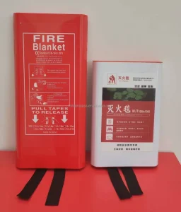 High Quality ODM Silicone Coated Fire Blanket Custom Logo for Office Commercial Use
