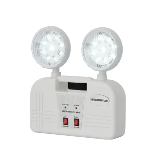 High Quality Rechargeable Battery Waterproof IP65 Double Headlight Twin Spot LED Emergency Lights for Building Exit