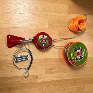 High-Rise Escape Rescue Device SCBA Firefighting Equipment Fire Protection TH-30A 20m Flexible Aircraft Cable