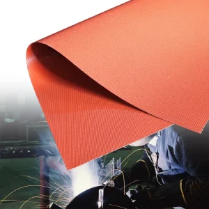 High Temp Silicone Coated Fiberglass Fabric Heat Insulation Silicone Fiberglass Cloth for Industrial Pipes and Equipment