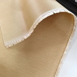 High Temperature Alkali Free Vermiculite Coated Fiberglass Cloth Cutting Service for Welding Blanket Industrial Fireproof Work