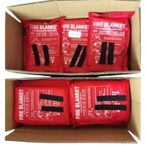 High Temperature Emergency Safety Fireproof 100% Fiberglass Fire Blanket 4ft X 4ft Kitchen Home BBQ Use Fire Protection