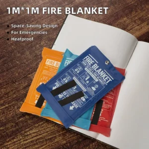 High Temperature Emergency Safety Fireproof Fiberglass Fire Blanket 4ft X 6ft White Home Use