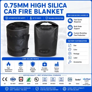 High Temperature Fire Blanket EV Battery Protection OEM Custom Factory China