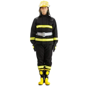 High Temperature Firefighting Suit Polyester Cotton Flame Retardant Fire Resistant Clothing for Fire Rescue