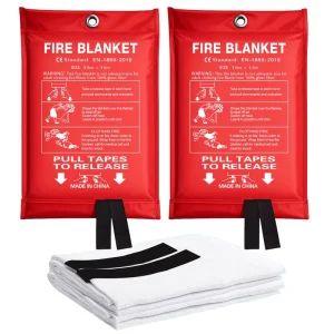 High Temperature Proof Fire Retardant Emergency Fiberglass Fire Blanket