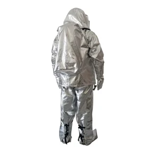 High Temperature Resistance 1000C Aluminium Foil Fire Resistant Suit Vapor-Protective Level Aramid Glass Fiber