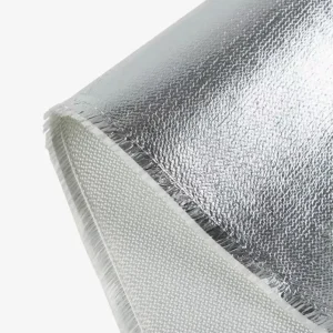 High Temperature Resistance Thermal Insulation Aluminum Foil Coated Fiberglass Fabric for Industrial Pipe and Equipment