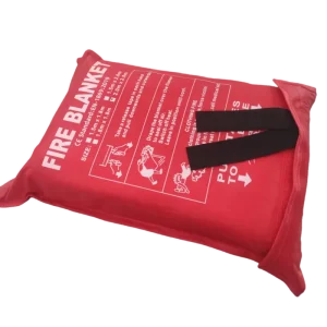 High Temperature Resistant 100% Fiberglass Fire Blanket 1m X 1m for Outdoor BBQ and Camping
