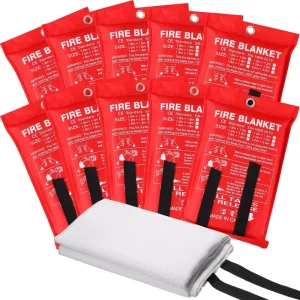 High Temperature Resistant Fire Blanket Emergency Fiberglass Fire Suppression Blanket for Kitchen Office Car