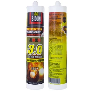 High Temperature White Silicone Sealant Firestop and Fire Rated Flame Retardant Adhesive Glue for Construction Transportation