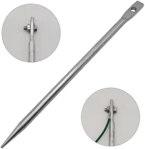 High Voltage Copper Clad Steel Grounding Rods with Earthing Clamp and Copper Earth Wire