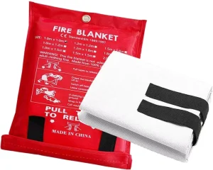 High temperature Resistant Composite Fire Blankets CE Certified 1m X 1m Available in Various Sizes for Home and Car Use