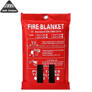 Home Safety Fire Flame retardant Fiberglass Fireproof Blanket 1.5×1.5m CE Certified 550F Temperature Resistant