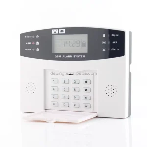 Home Smoke Fire Door Window Usage GSM Smart Alarm System with 4 Zones