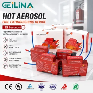 Hot Aerosol Fire Extinguishing Device for Electrical Panel Cabinet Fire Suppression System