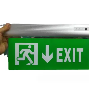 Hotel Fire Safety Evacuation Indicator Lamp Escape Fire Green Box EXIT Sign Step Corridor Rechargeable Emergency Lighting
