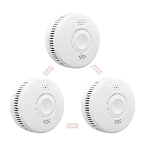 Hotels Security Fire Smoke Leak Detector Wireless RF 433 Mhz Interconnected Smoke Detector