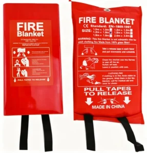 Household Double woven Fiberglass Fire Blanket Custom Emergency Fire Resistant Protective Blanket