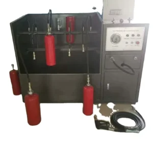 Hydraulic Test and Cleaning Integrated Fire Extinguisher Machine Firefighting Equipment Accessory