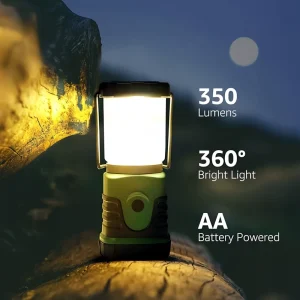 IP44 LED White Camping Light Removable Cap AA Battery Powered 4 Modes Emergency Lantern CE ROHS Certified CRI 80 50000 Hours