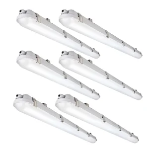 IP65 5ft 60W Microwave Sensor LED TRI-PROOF Light Emergency Sensor Industrial Lighting for Indoor Outdoor Warehouses