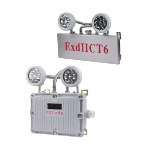 IP65 Explosion Proof Emergency Lighting LED 3Wx2 IIB IIC Extb Aluminum Alloy Lamps Rechargeable Light