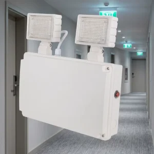 IP65 Waterproof LED Emergency Light 1000LM 3 Hours Duration Double Head Emergency Lighting