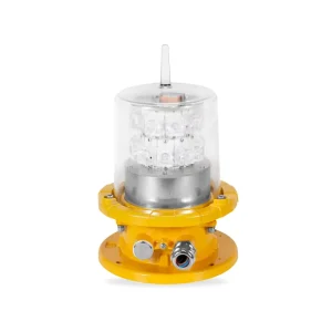 IP66 Navigation Beacon Light 316L Stainless Steel 30W 10 Nautical Miles UV Protected Emergency Battery Explosion-Proof Light