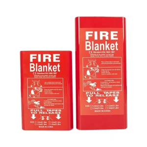 ISO9001 1.5m PVC Hard Box Fire Blanket 430gsm Fiberglass CE EN1869 OEM Bulk Order Ready